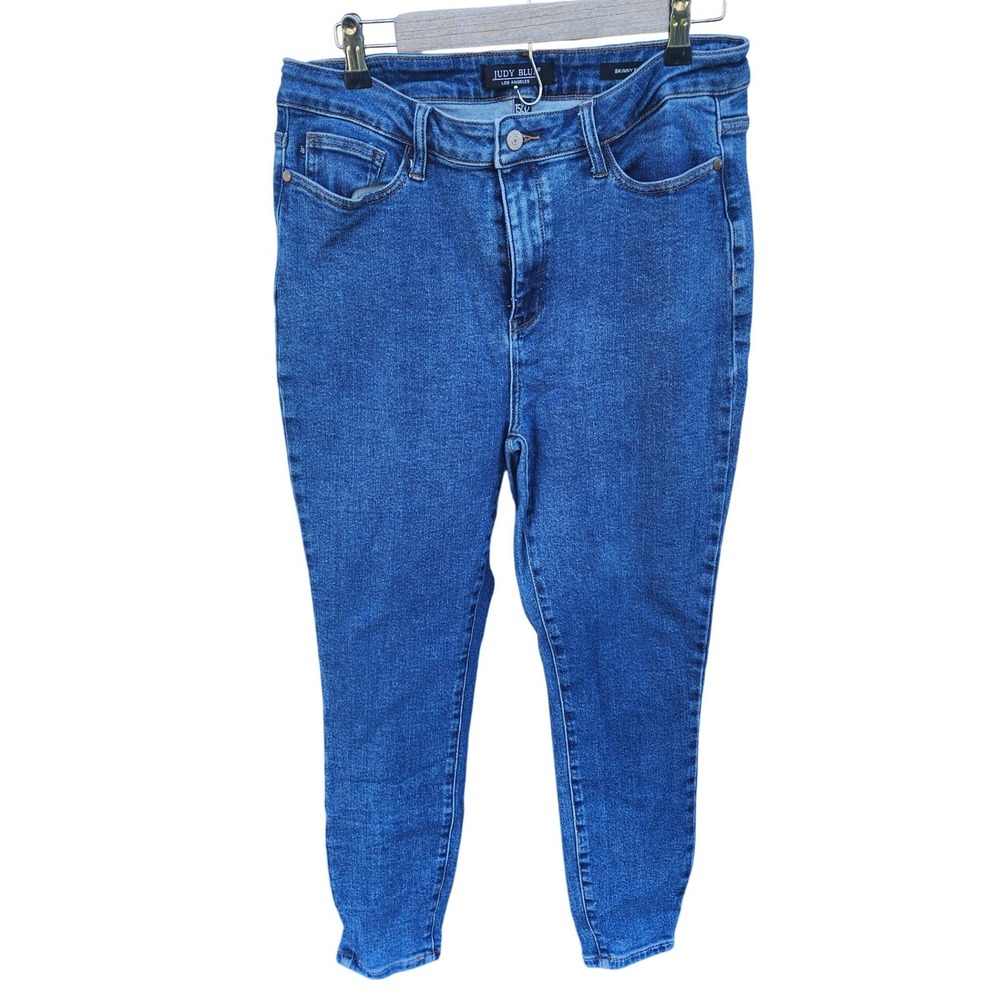 Judy Blue Skinny Jeans Medium Wash High Rise Size 15/32 JB88338 Womens Denim
